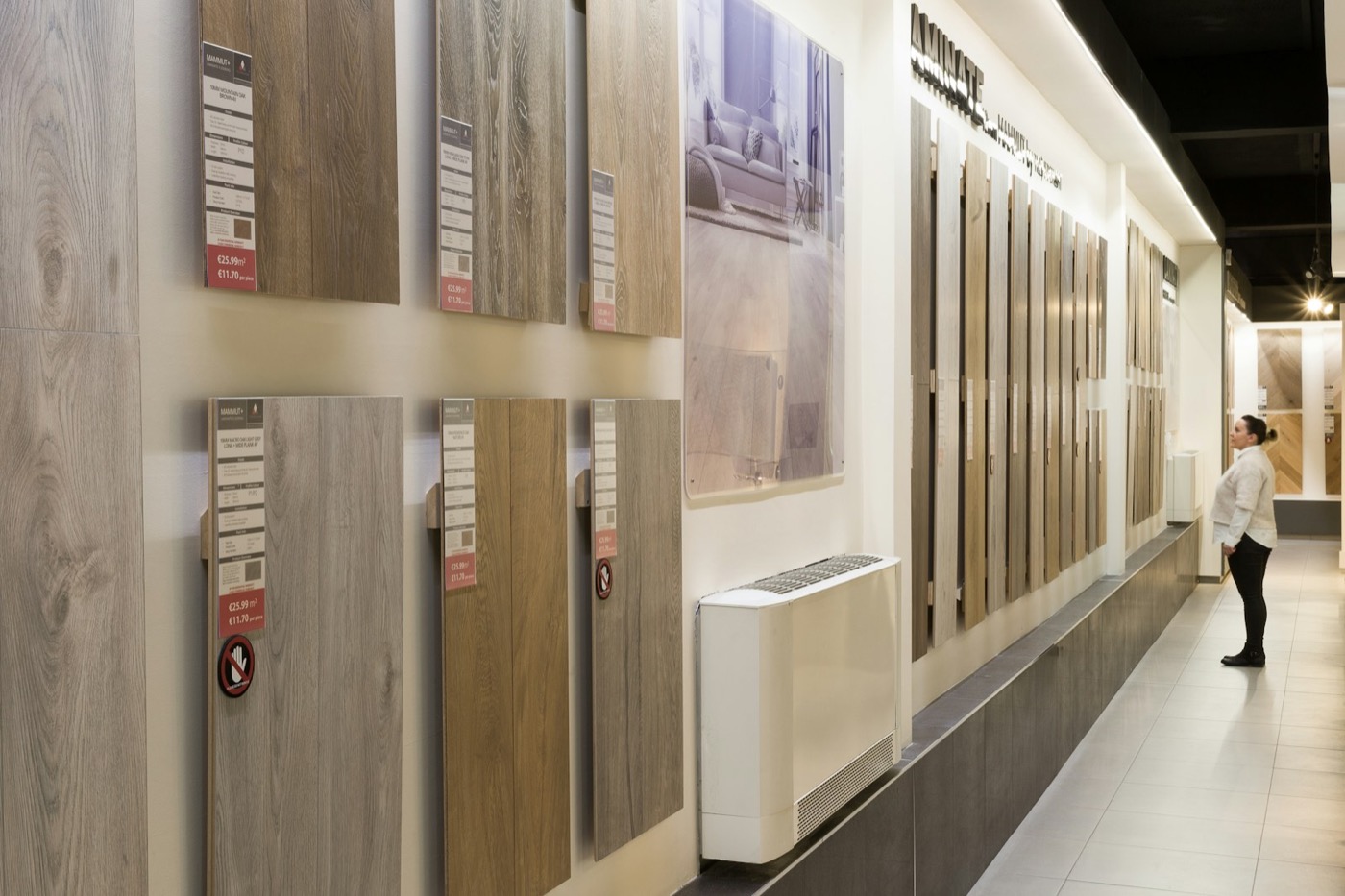 Flooring stock and adhesives at the trade counter